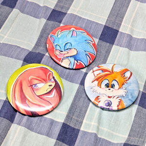 Team Sonic Buttons